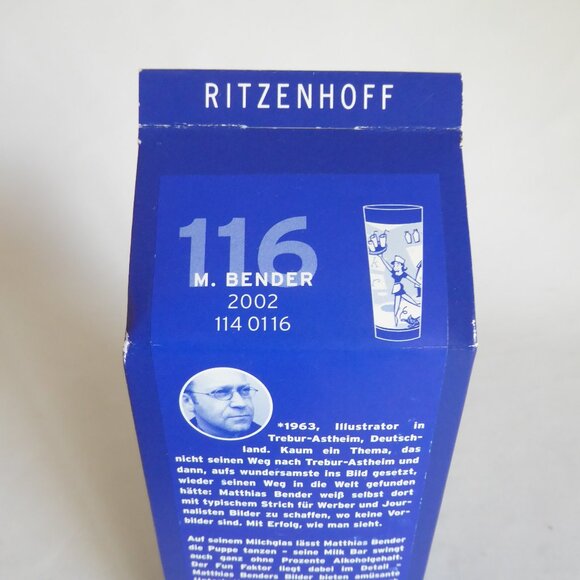 2002 RITZENHOFF M. BENDER MILK BAR DESIGNER GLASS RETRO DINER GRAPHICS (NEW) - Picture 14 of 16